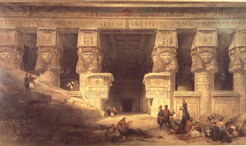 David Roberts The Temple at Dendera oil painting picture